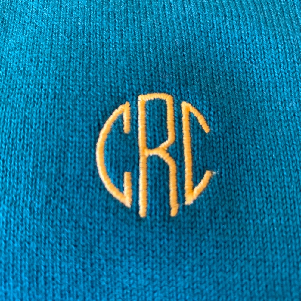 FREE W/ PURCHASE Monogrammed Sweater -Child’s L